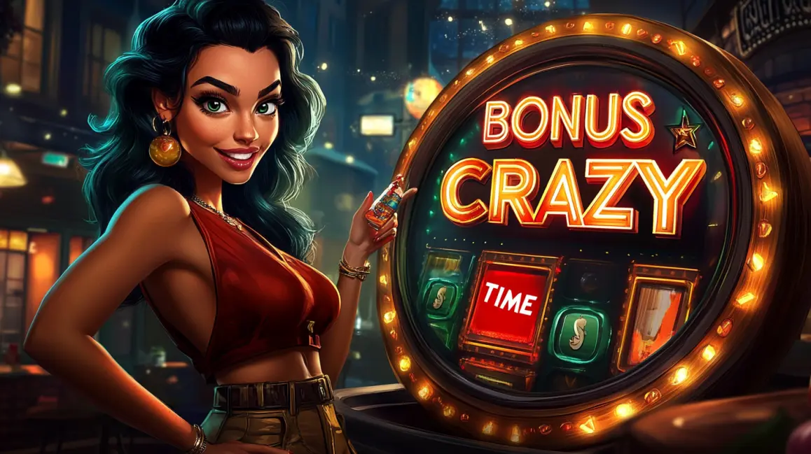 A beautiful woman with glowing red hair is surrounded by a shower of gold coins in the vibrant JDULTRA casino, where magical wins and exciting jackpots are always possible.